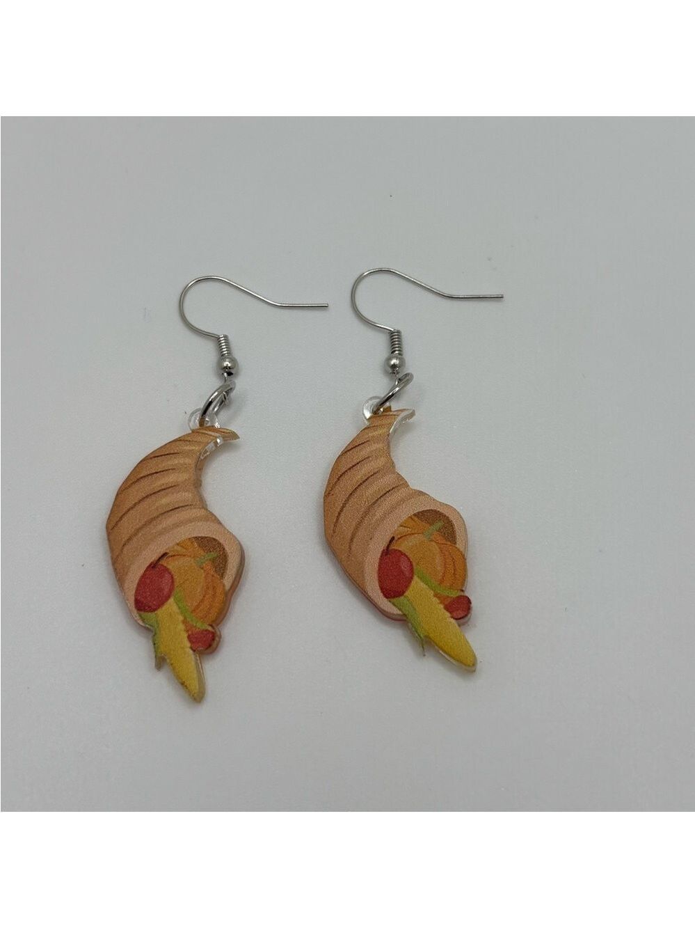 Fall Harvest Cornucopia Earrings
